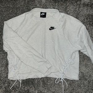 Nike cropped sweater shirt